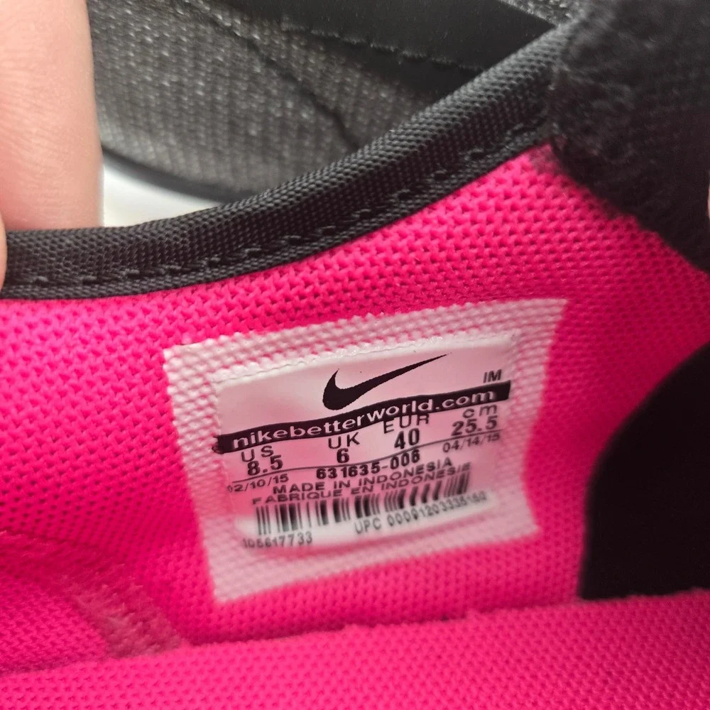 Nike Capri III Low LTR‎ Dark Grey Black Pink Glow Sneakers 631635-006 Womens 8.5